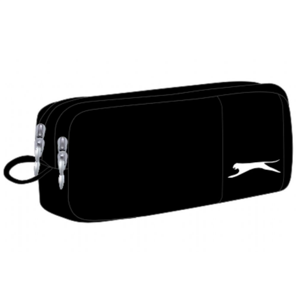 Slazenger Siyah Önü Bant Detaylı Paraşüt Kalem Çantası