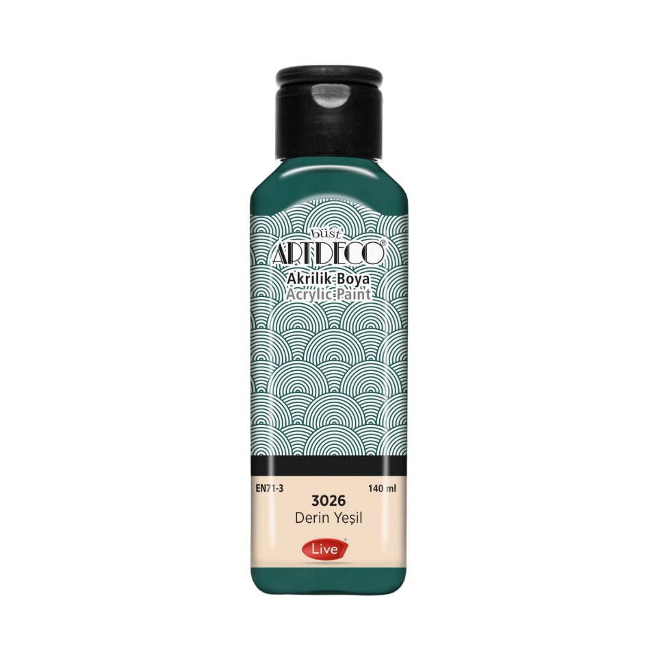 Artdeco 070R-3026 Akrilik Boya 140ml Derin Yeşili