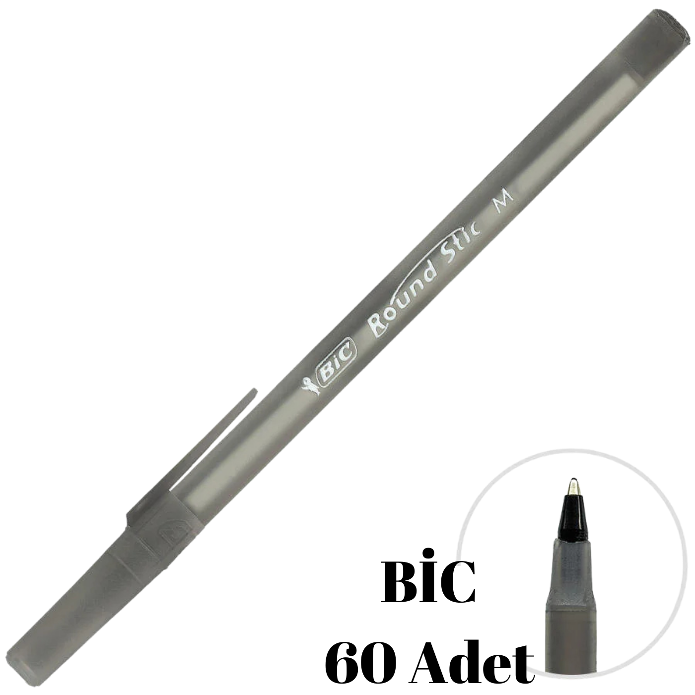 Bic Round Stic Tükenmez Kalem 1.0 Siyah 962665
