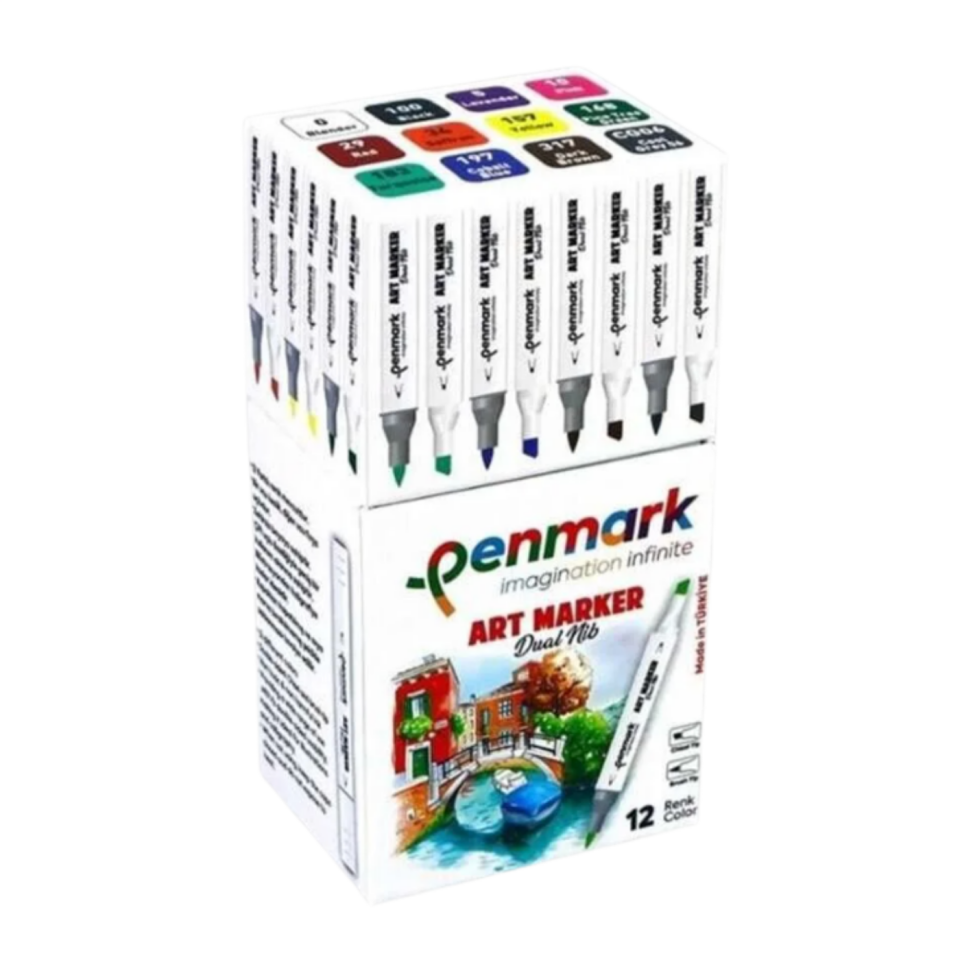Penmark Marker'S Art Brush Kalem HS-9000 12'li
