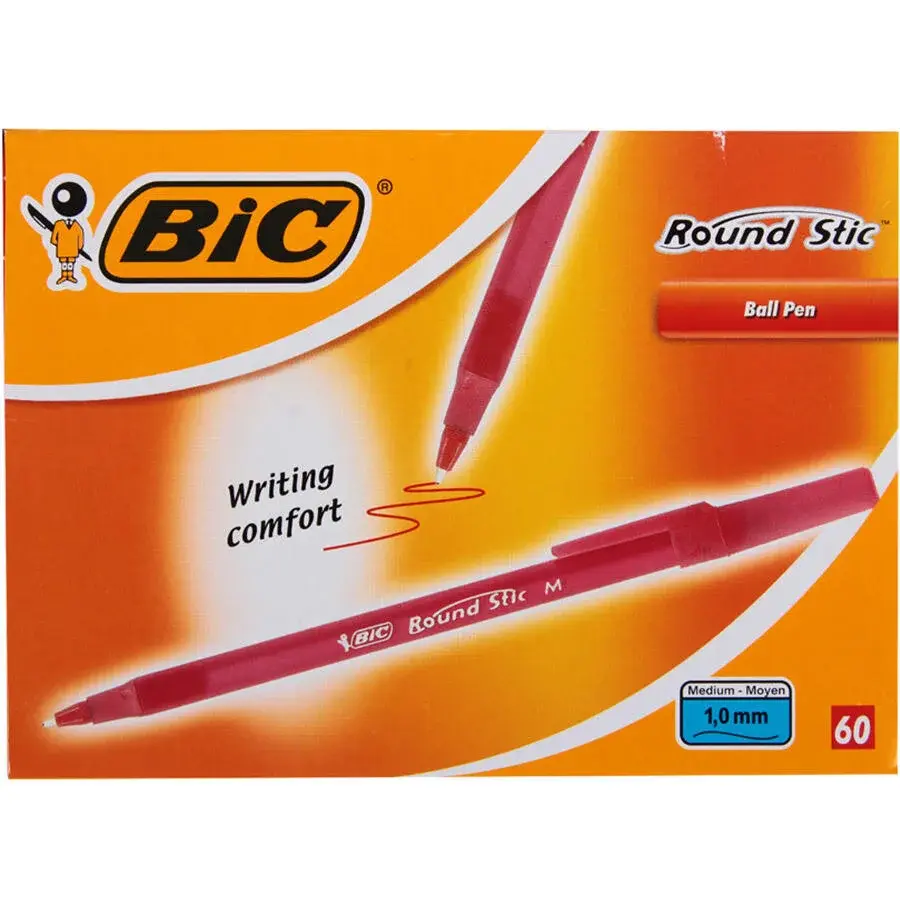 Bic Round Stic Tükenmez Kal 1.0 Kırmızı  921332/962667