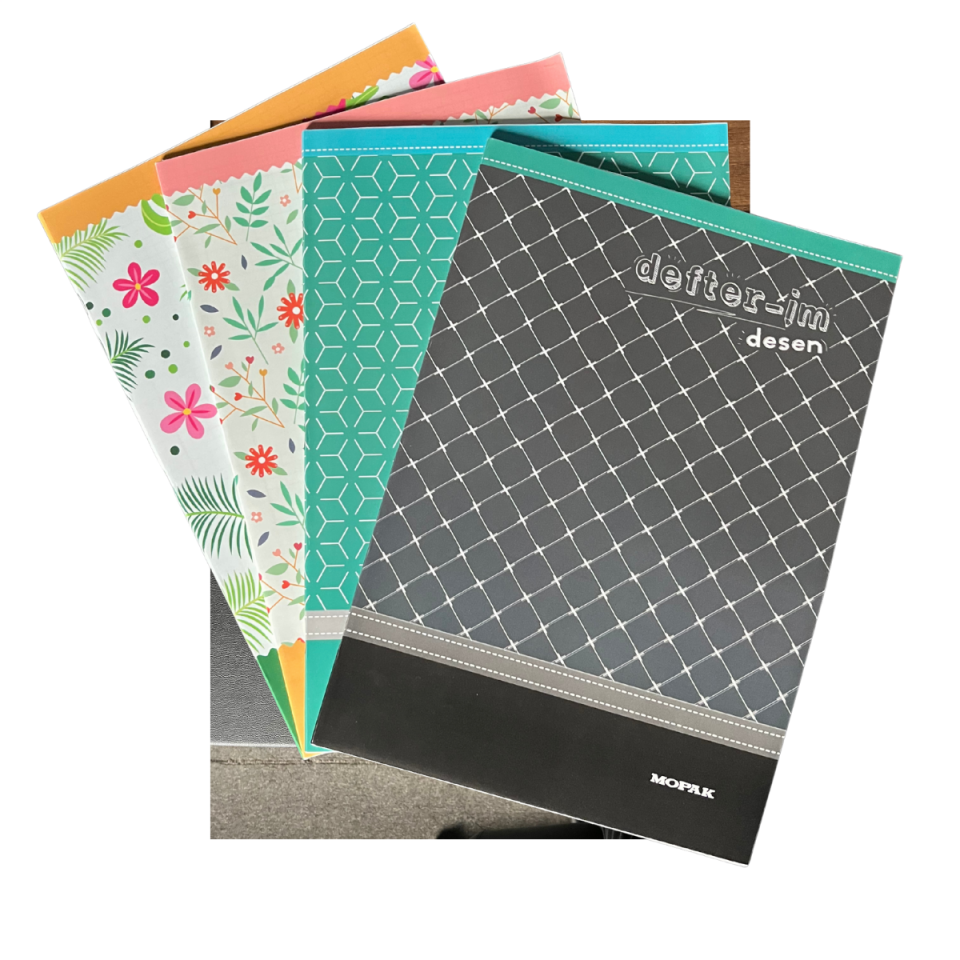 Mopak Defter­İm Pp Kpk A4 Desenli  40Yp  Kareli