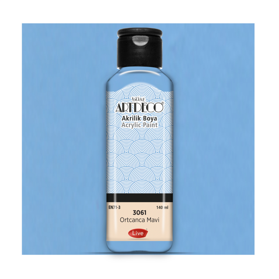 Artdeco 070R-3061 Akrilik Boya 140ml Ortaca Mavisi