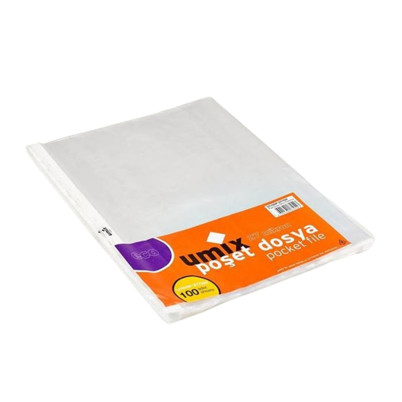 Umix Delikli Poşet Dosya A4 100Lü  Pk  U1100P­27