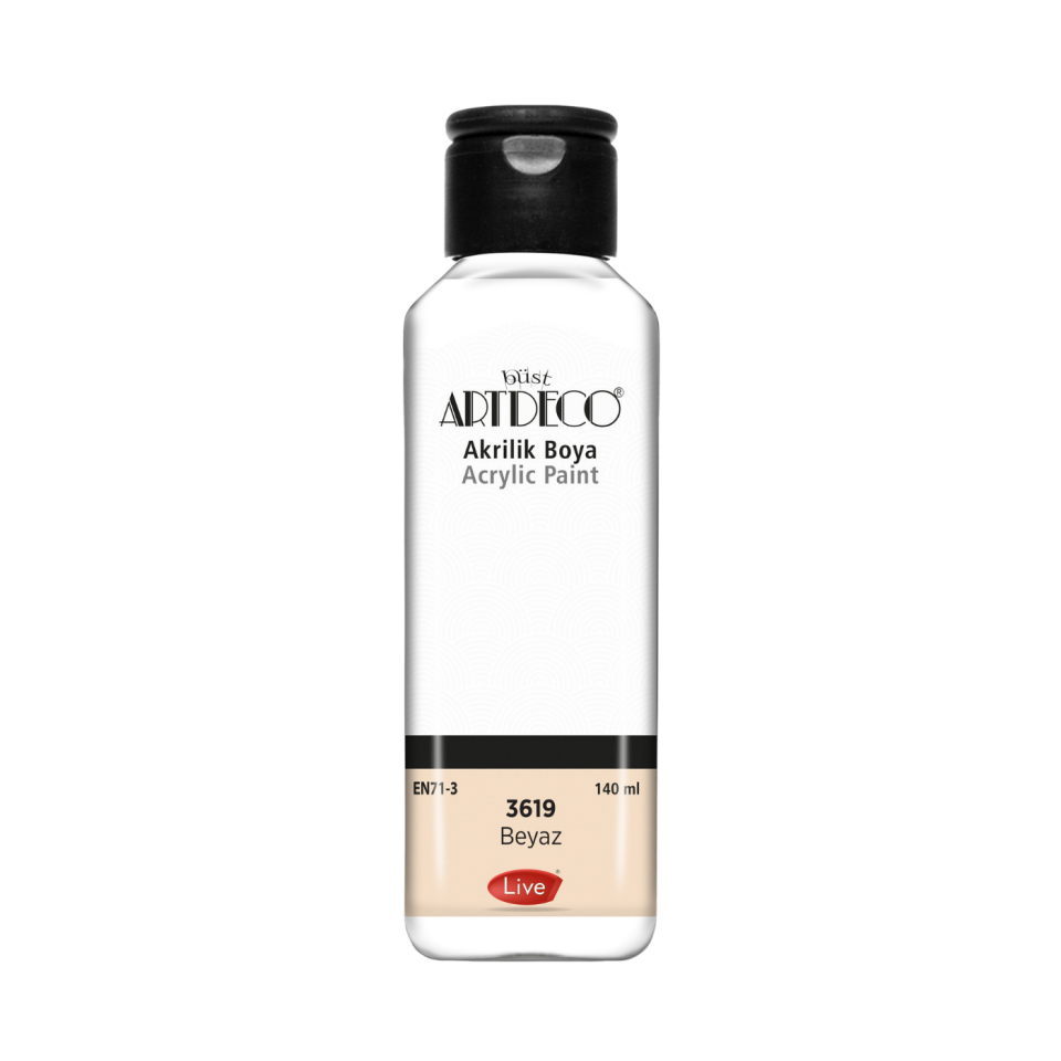Artdeco 070R-3619 Akrilik Boya 140ml Beyaz