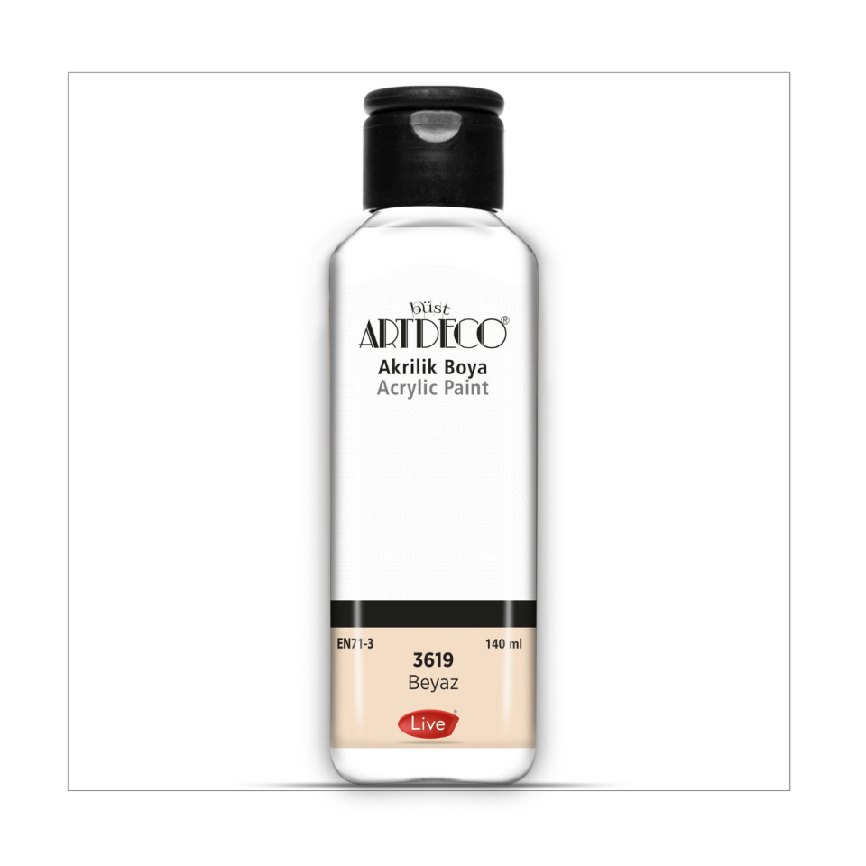 Artdeco 070R-3619 Akrilik Boya 140ml Beyaz