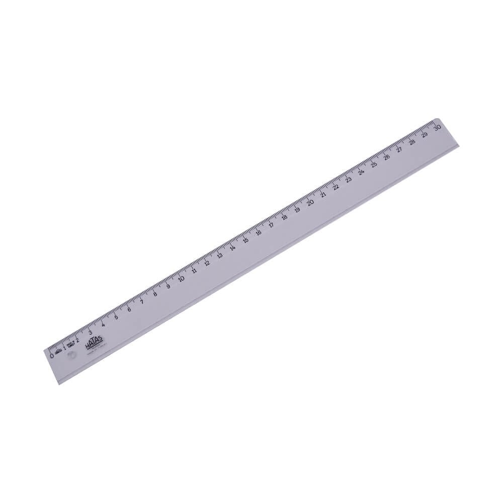 Hatas 0131 Plastik Cetvel Şeffaf  Ekonomik  30Cm