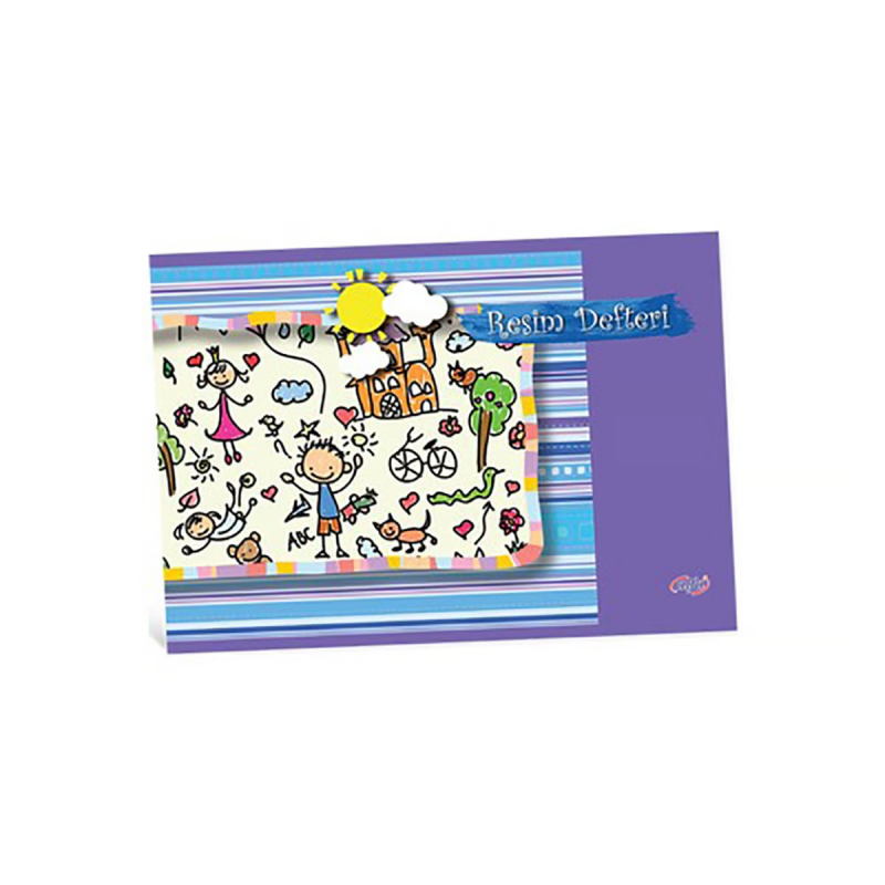 Alfa  Küçük  Boy  Resim  Defteri  30Yp