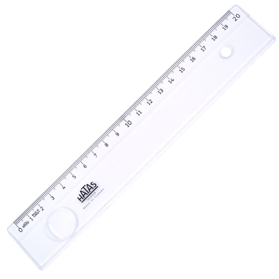 Hatas 0151 Mercekli Cetvel 20Cm