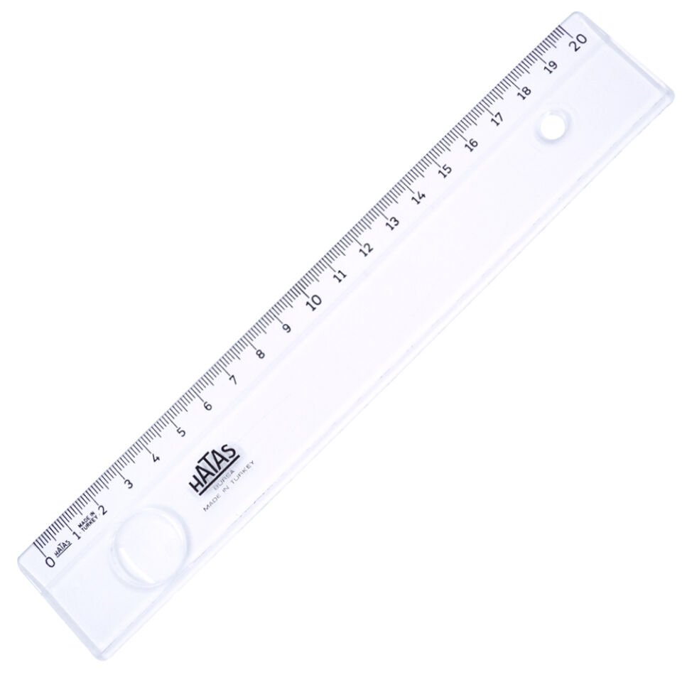 Hatas 0151 Mercekli Cetvel 20cm