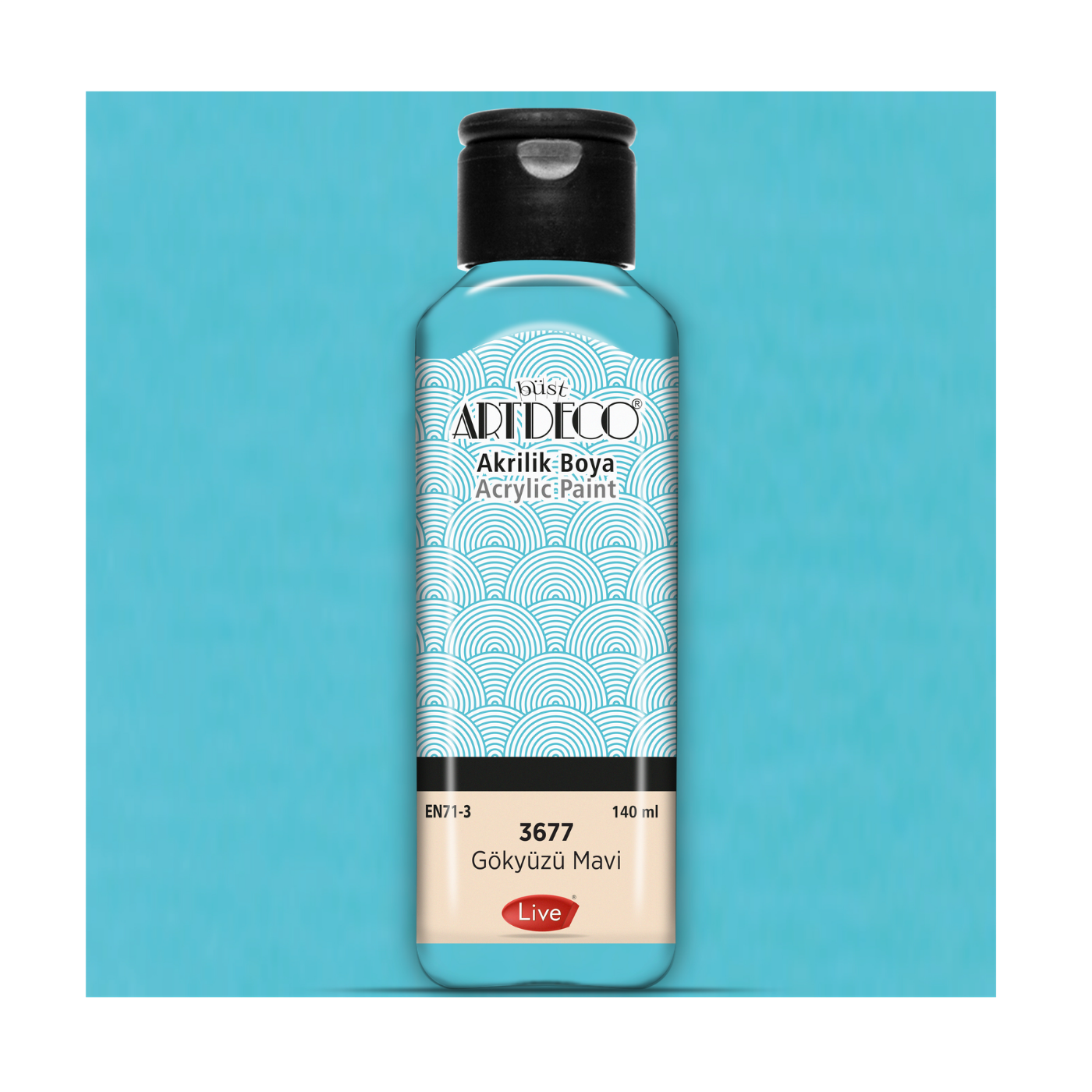 Artdeco 070R-3677 Akrilik Boya 140ml Gökyüzü Mavisi