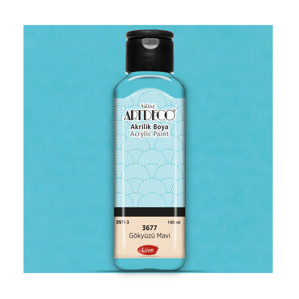 Artdeco 070R-3677 Akrilik Boya 140ml Gökyüzü Mavisi
