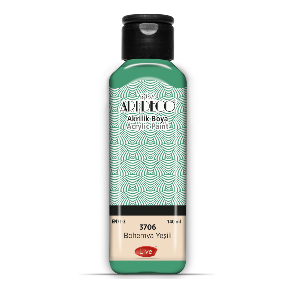 Artdeco 070R-3706 Akrilik Boya 140ml Bohemya Yeşil