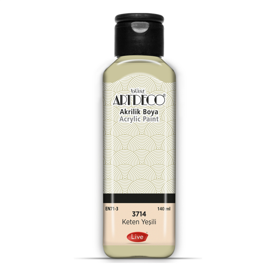 Artdeco 070R-3714 Akrilik Boya 140ml Keten Yeşil