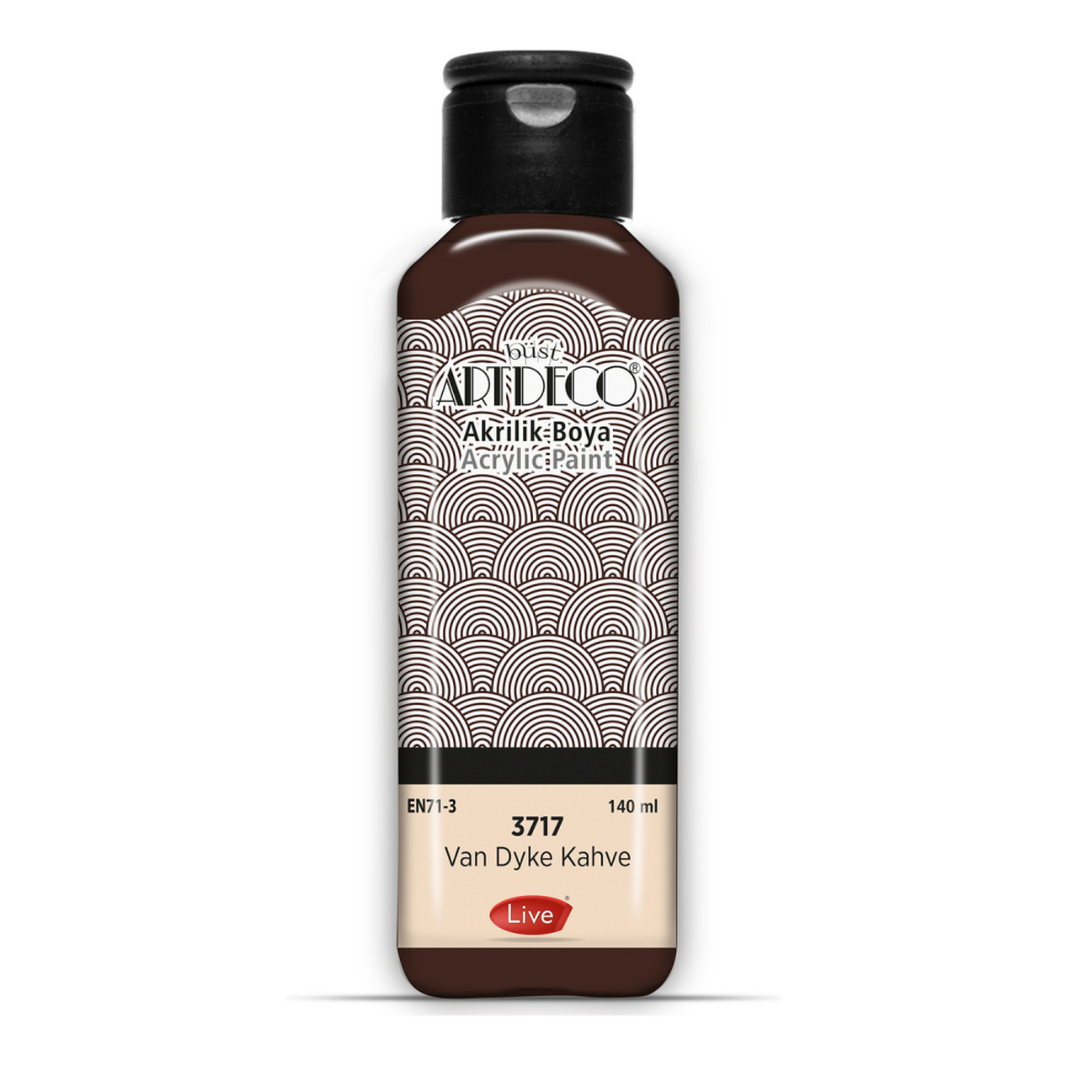 Artdeco 070R-3717 Akrilik Boya 140ml Dyke Kahve
