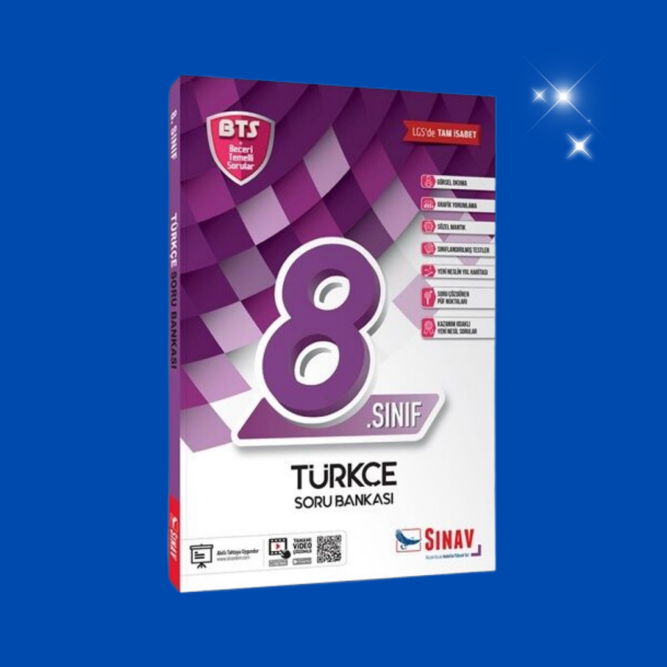 Sınav Yayınları 8. Sınıf LGS Türkçe Soru Bankası