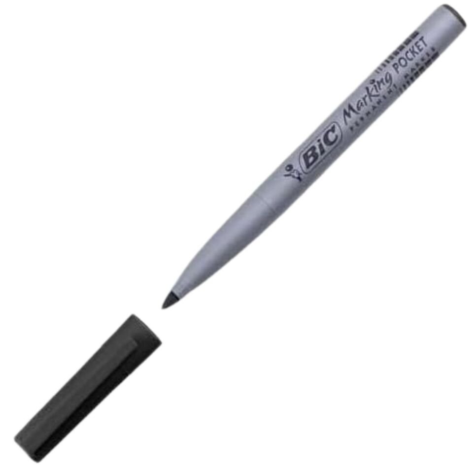 BIC Marker Pocket 1'li Blister Siyah