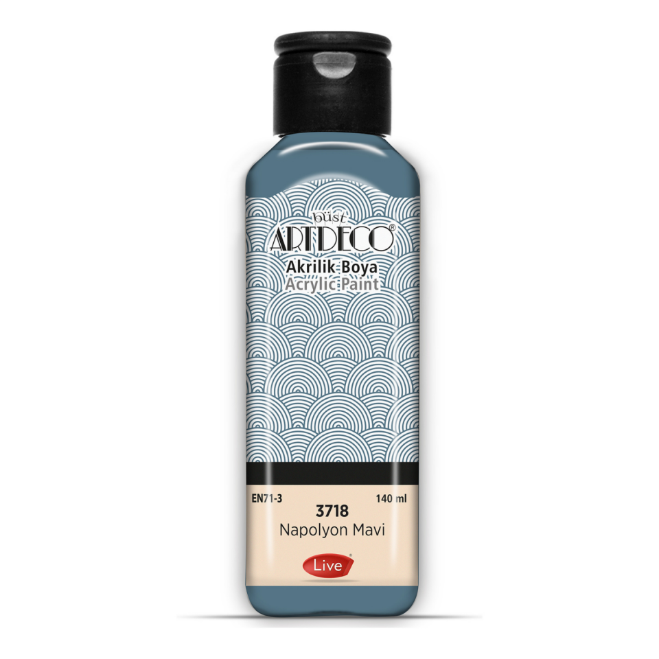 Artdeco 070R-3718 Akrilik Boya 140ml Napolyon Mavi