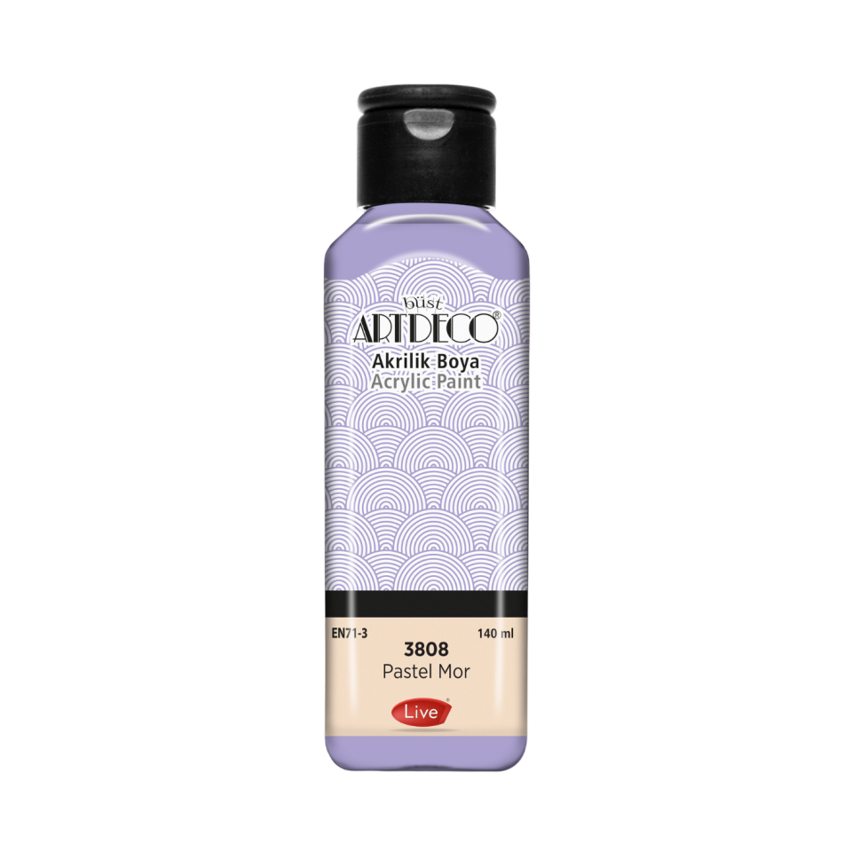 Artdeco 070R-3808 Akrilik Boya 140ml Pastel Mor