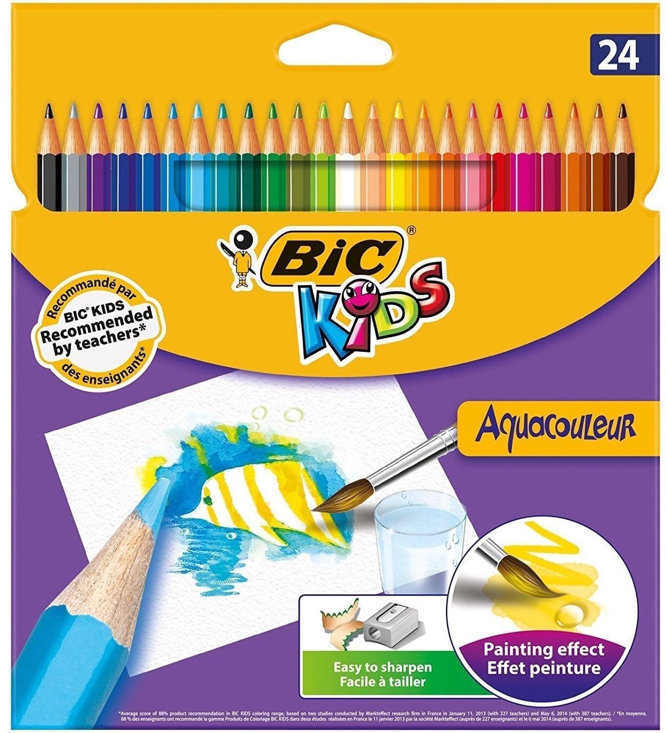 BIC Aquacouleur Kuru Sulu Boya Kalemi 24 Renk