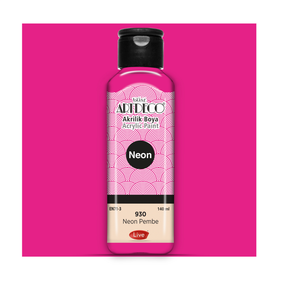 Artdeco 070R-930 Akrilik Boya 140ml Neon Pembe