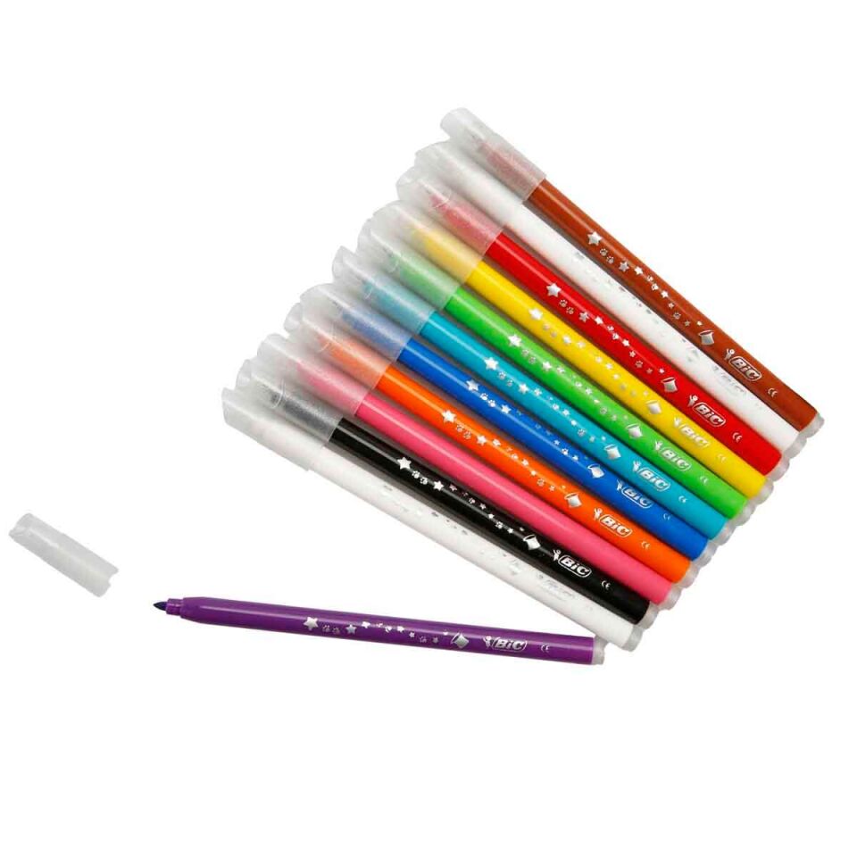 BIC Magıc Silinebilir Keçeli Boya Kalemi 10+2 Renk 920295
