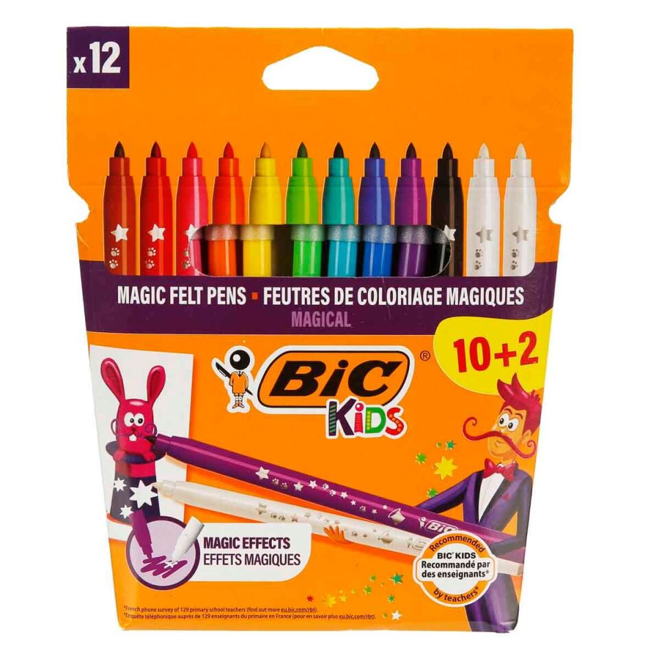 BIC Magıc Silinebilir Keçeli Boya Kalemi 10+2 Renk 920295