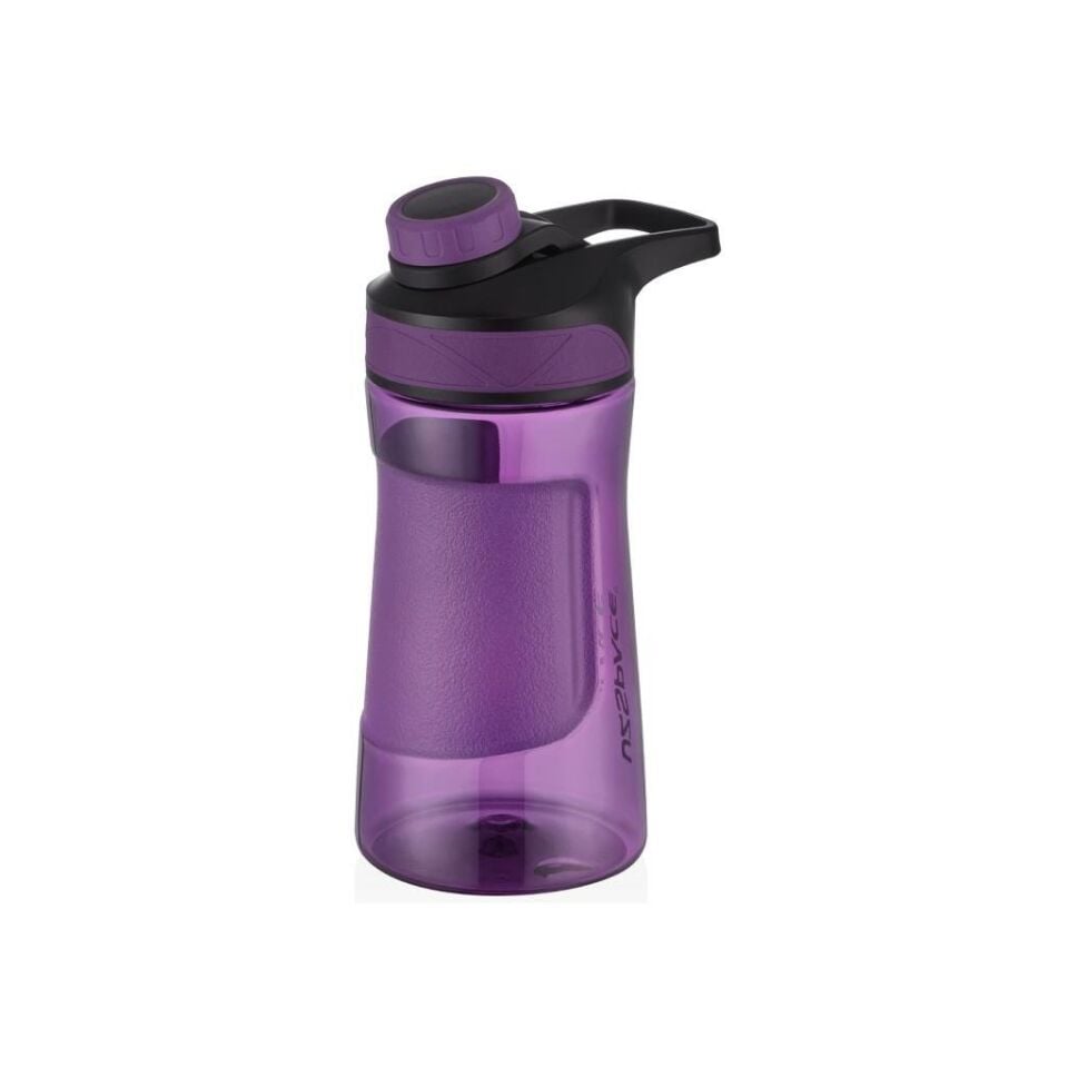 Uzspace 530ml Manyetik Kapaklı Silikon Gövde Trıtan Su Matarası Mor