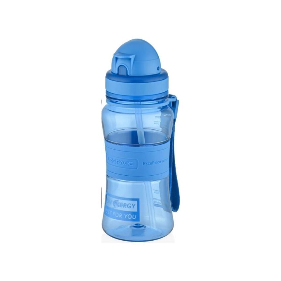 Uzspace 300ml Silikon Gövde Trıtan Su Matarası Mavi