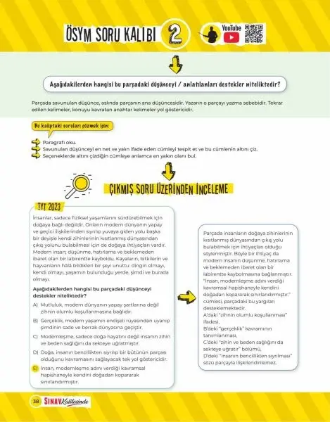 Sınav Kalitesinde TYT Lise Paragraf Soru Bankası