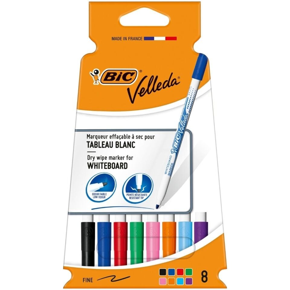 BIC Velleda 1721 Çocuk Tahta Kalemi 8'li Karton Paket Karışık 503767