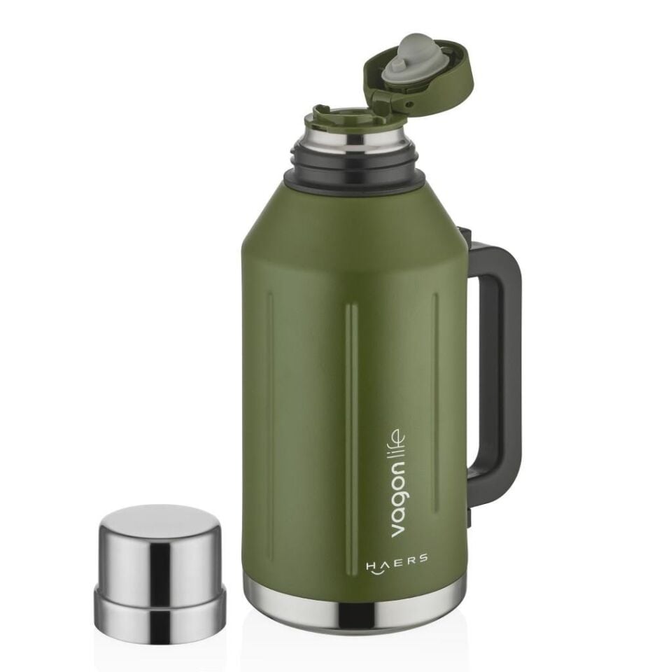 Vagonlife 1200ml Çelik Termos Siyah