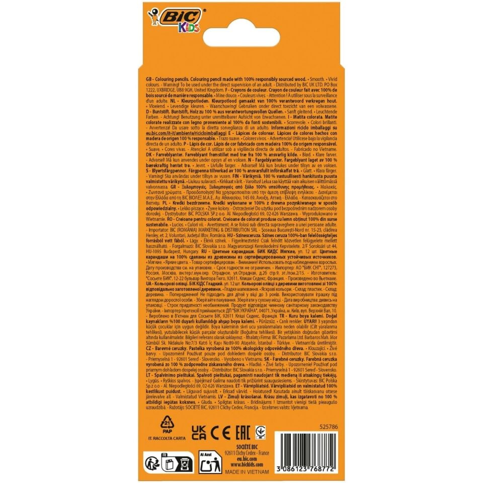 BIC Smooth Kuruboya Kalemi 12 Renk 525786
