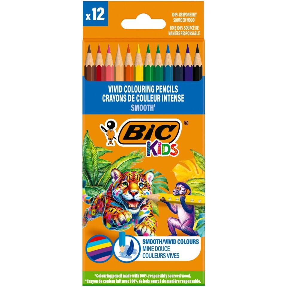 BIC Smooth Kuruboya Kalemi 12 Renk 525786