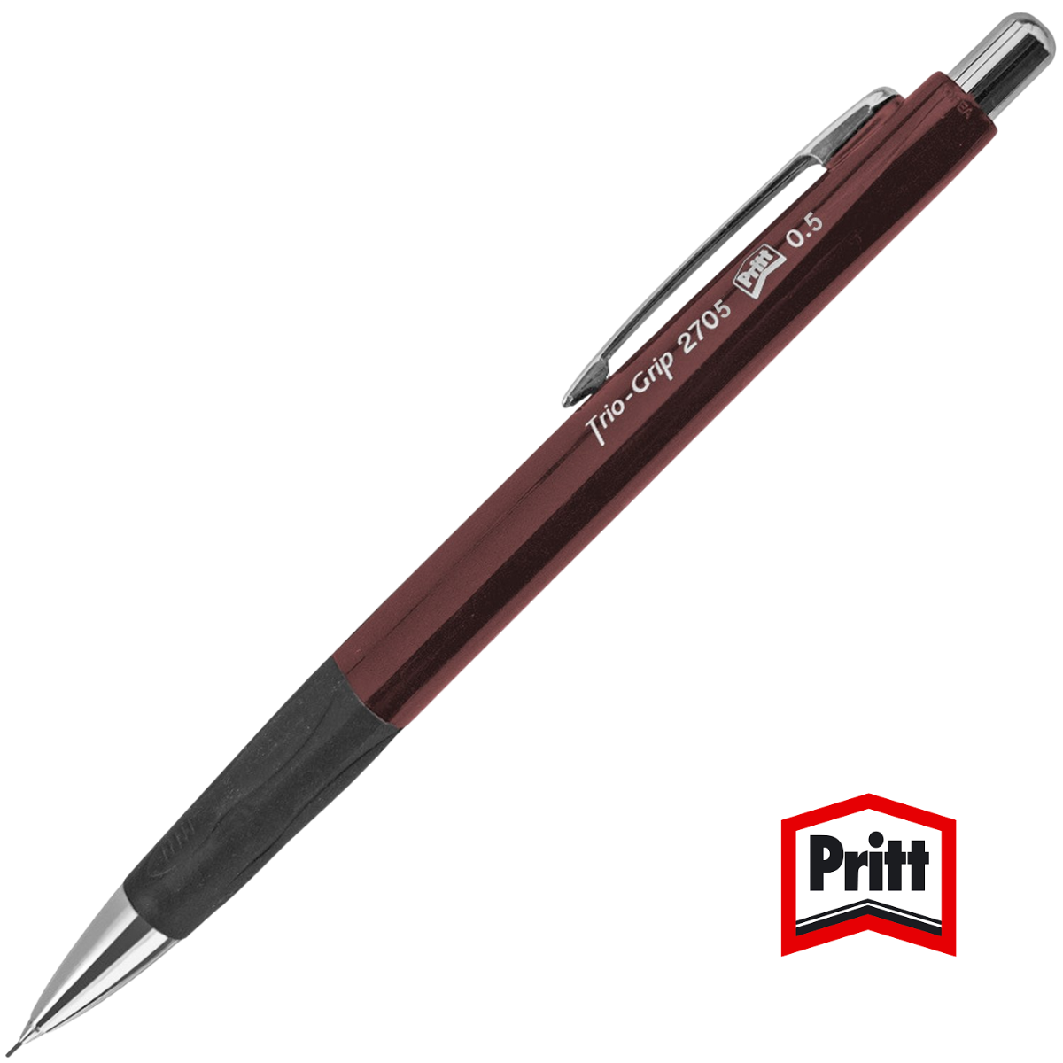 Pritt 1693393 Triogrip Versatil Kalem 0.5 mm Bordo