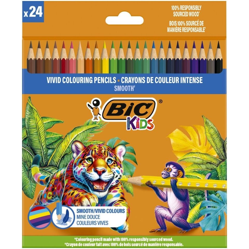 BIC Smooth Kuruboya Kalemi 24 Renk 525787