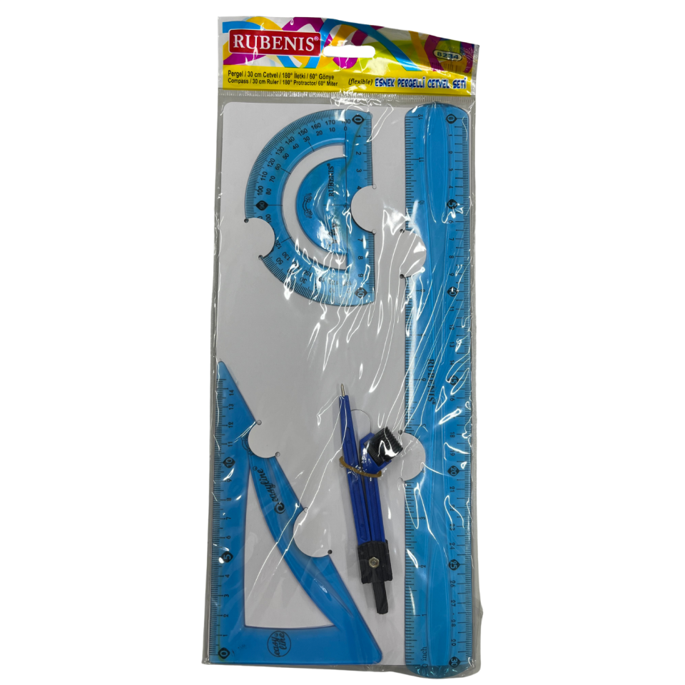 Rubenis 8234 Esnek Flexi Çizim Seti Pergelli