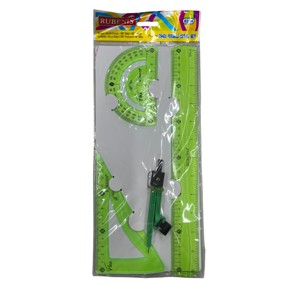 Rubenis 8234 Esnek Flexi Çizim Seti Pergelli