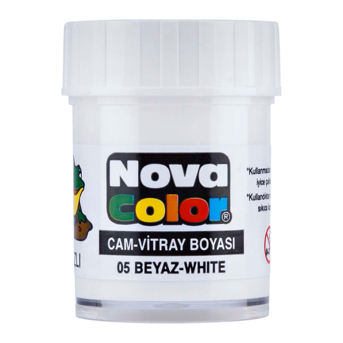 Nova Color Nc-153 Su Bazlı Cam Boyası Beyaz