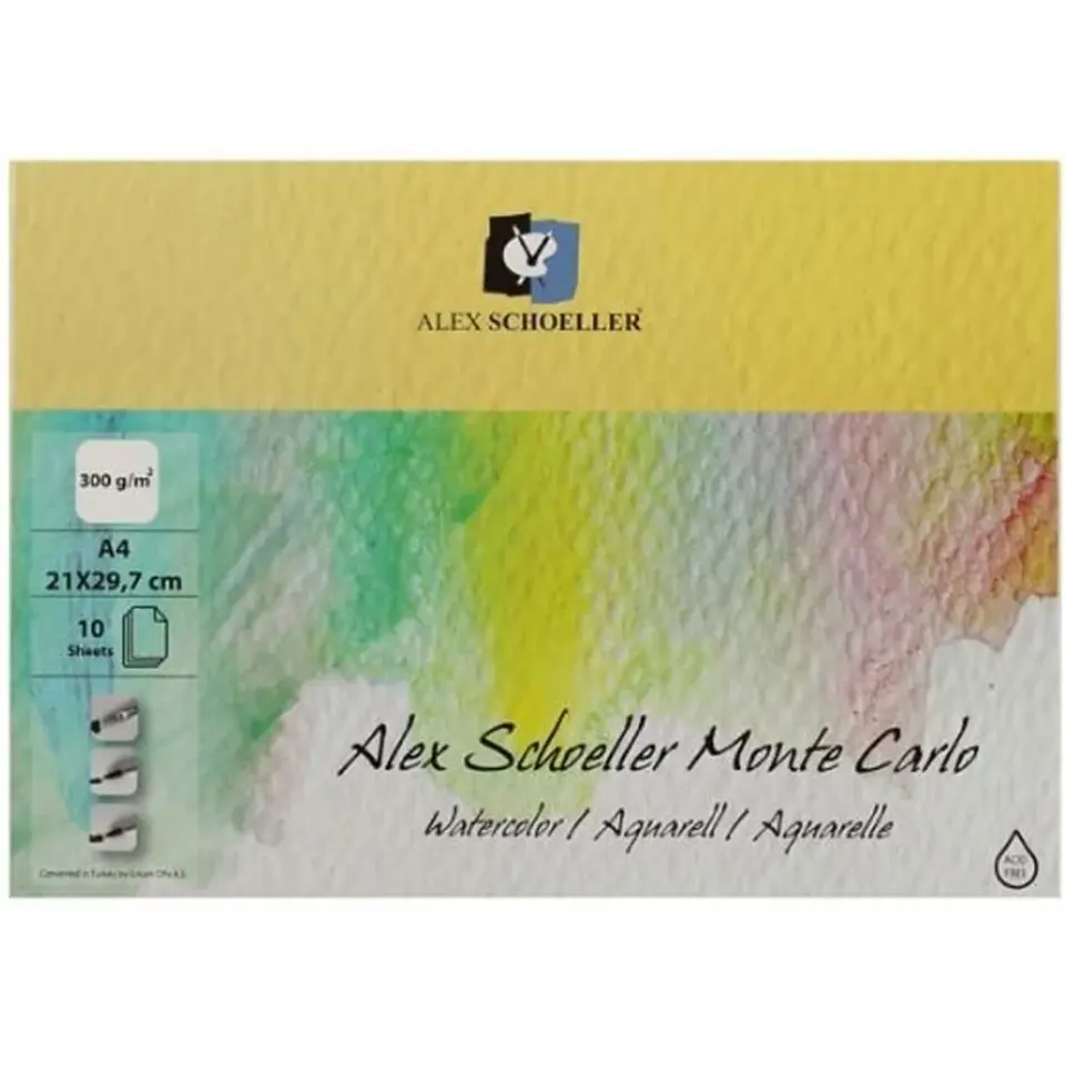 Alex Schoeller Alx­0227 M.Carlo Suluboya Resim Def A4 300Gr 10Yp