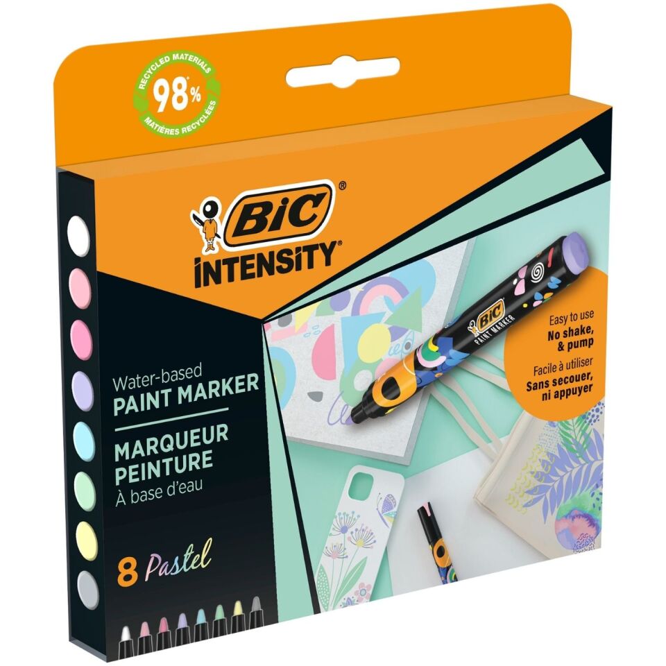 BIC Intensıty Paint Marker 8'li Pastel Renkler  527429