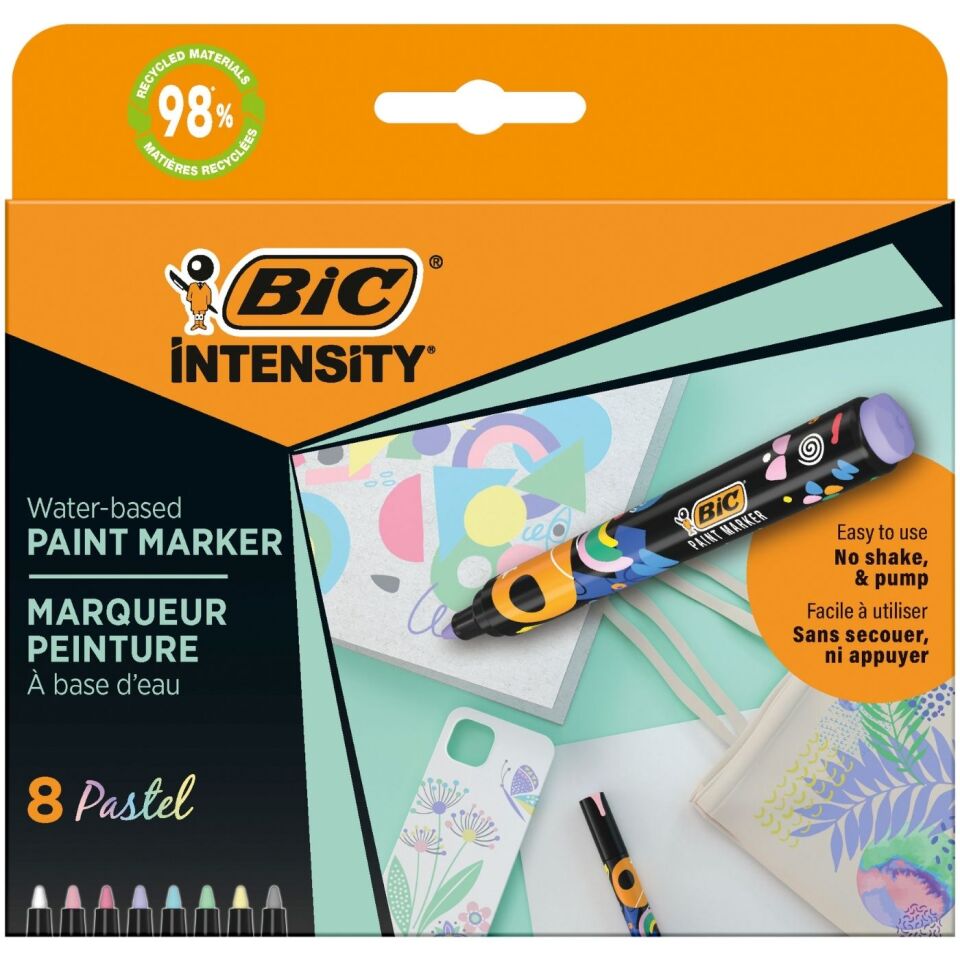 BIC Intensıty Paint Marker 8'li Pastel Renkler  527429