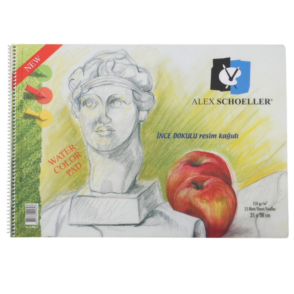 Alex Schoeller Alx­833 Spiralli Resim Defteri 120gr 35x50 15Yp