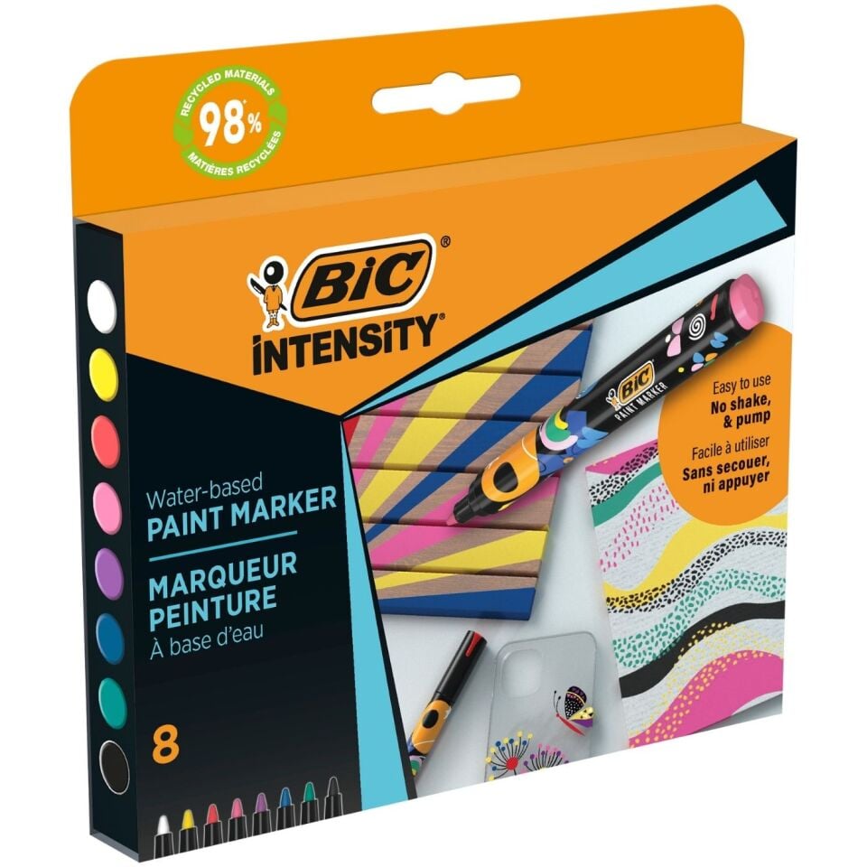 BIC Intensıty Paint Marker 8'li Canlı Renkler 527430