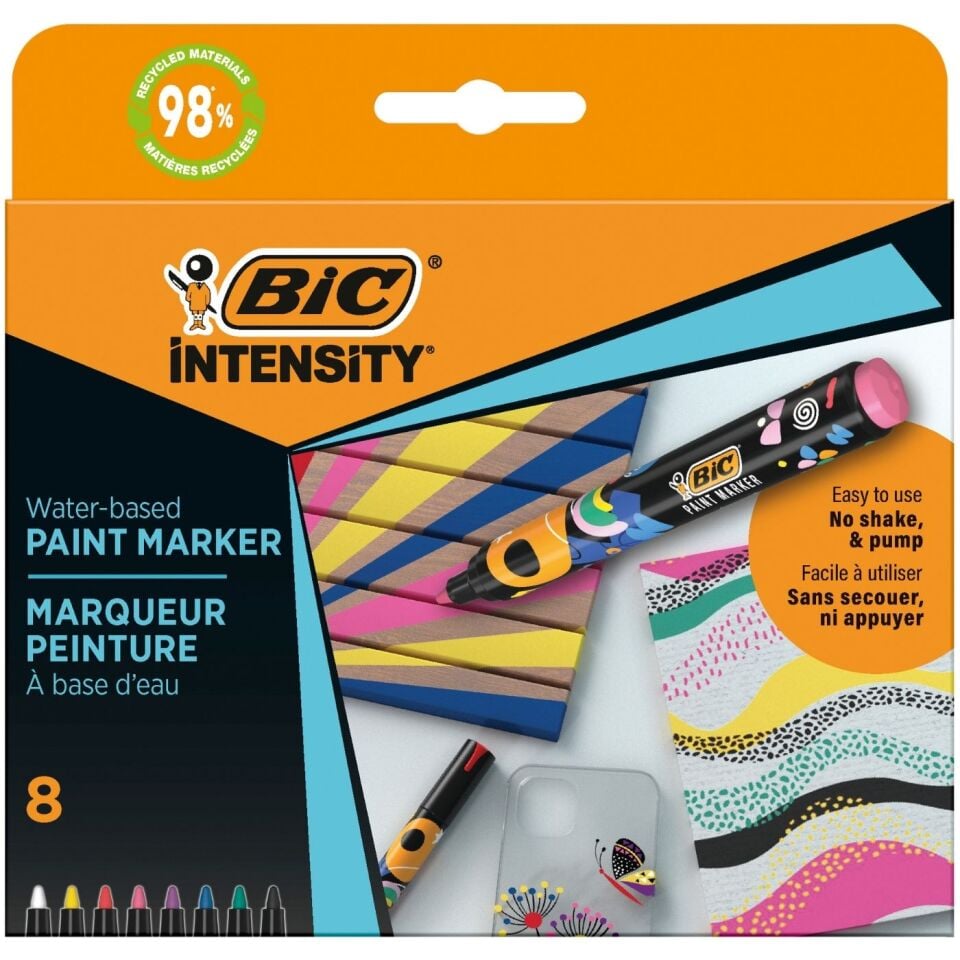 BIC Intensıty Paint Marker 8'li Canlı Renkler 527430