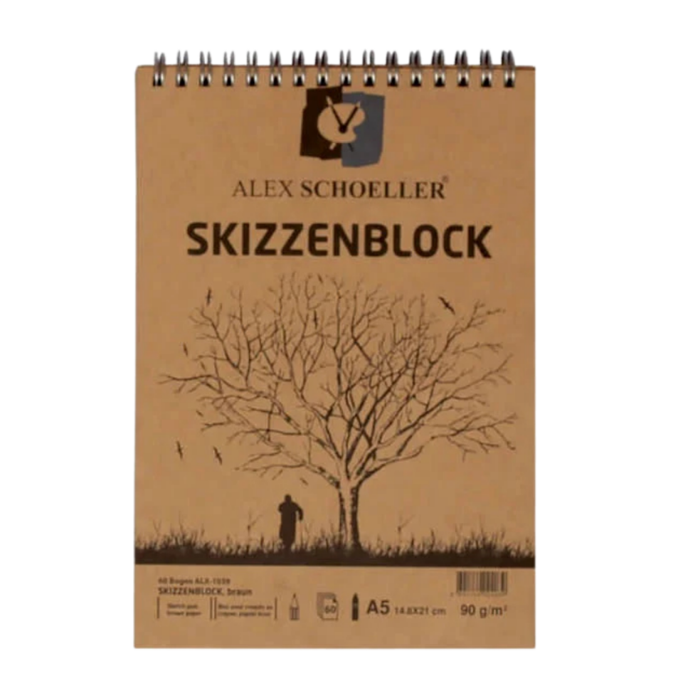 Alex Schoeller Alx­1039 Spiralli Kraft Blok A5 60Yp