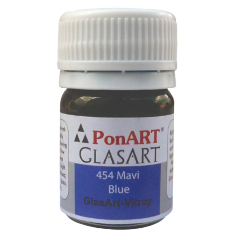 Ponart Pga20-454 Glass Art 20Ml Vitray Mavi