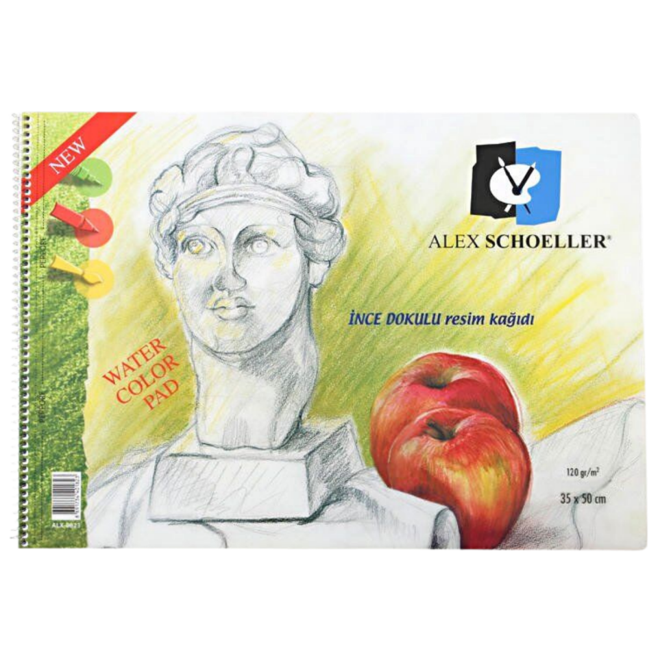 Alex Schoeller Alx­0787 Spiralli Resim Defteri 120gr 35x50 40Yp