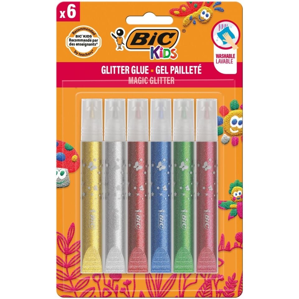 BIC Metalik Simli Yapıştırıcı 6'lı Blister