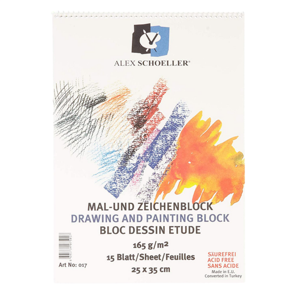 Alex Scholler Alx­017 Spiralli Resim Defteri 25x35 165gr 15Yp